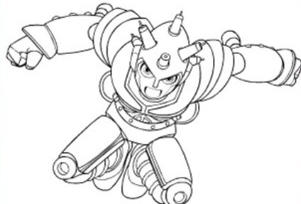 coloriage robot astro boy